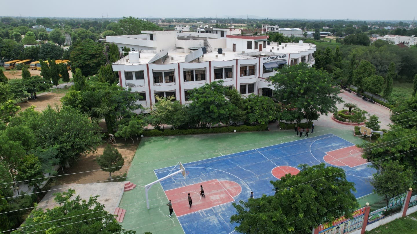 NK Public School Jaipur campus — Grand Sikar Road, Rajawas