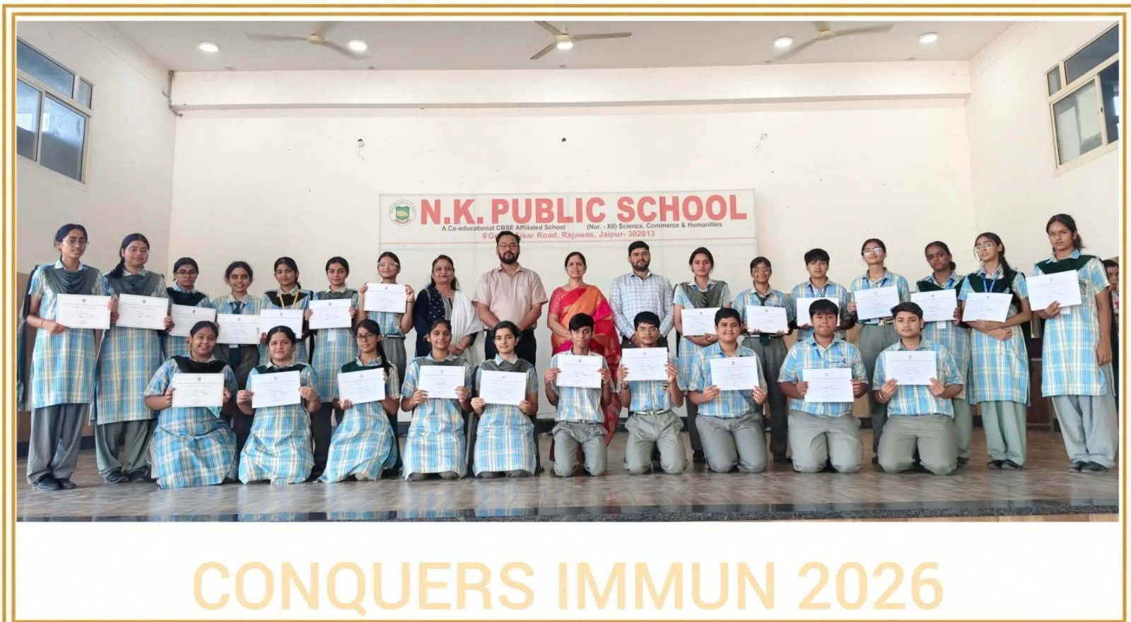 N.K. Public School Students Shine at IIMUN 2026